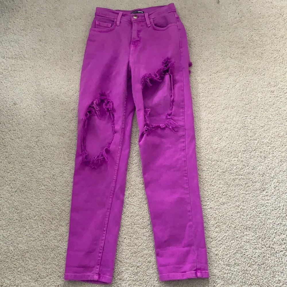 Purple fashion nova jeans